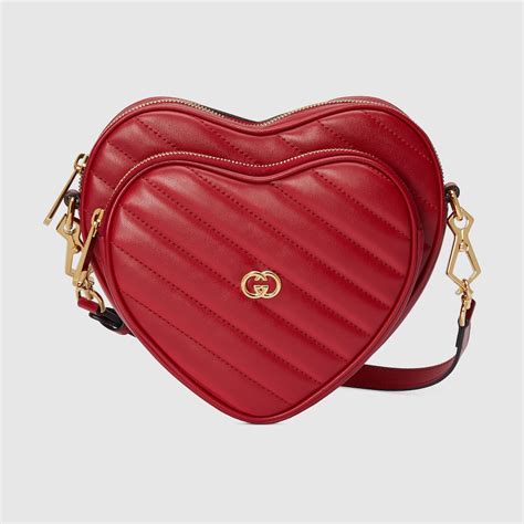 Gucci Mini borsa a spalla a forma di cuore con 